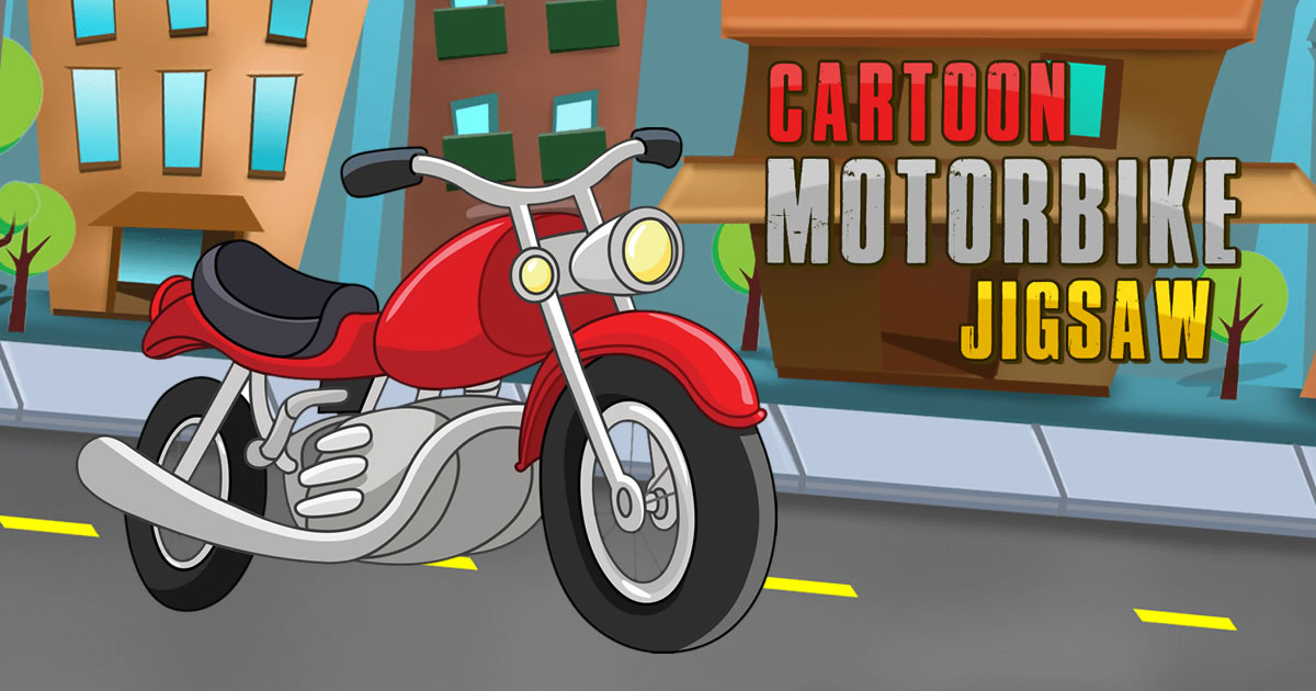 Image Cartoon Motorbike Jigsaw