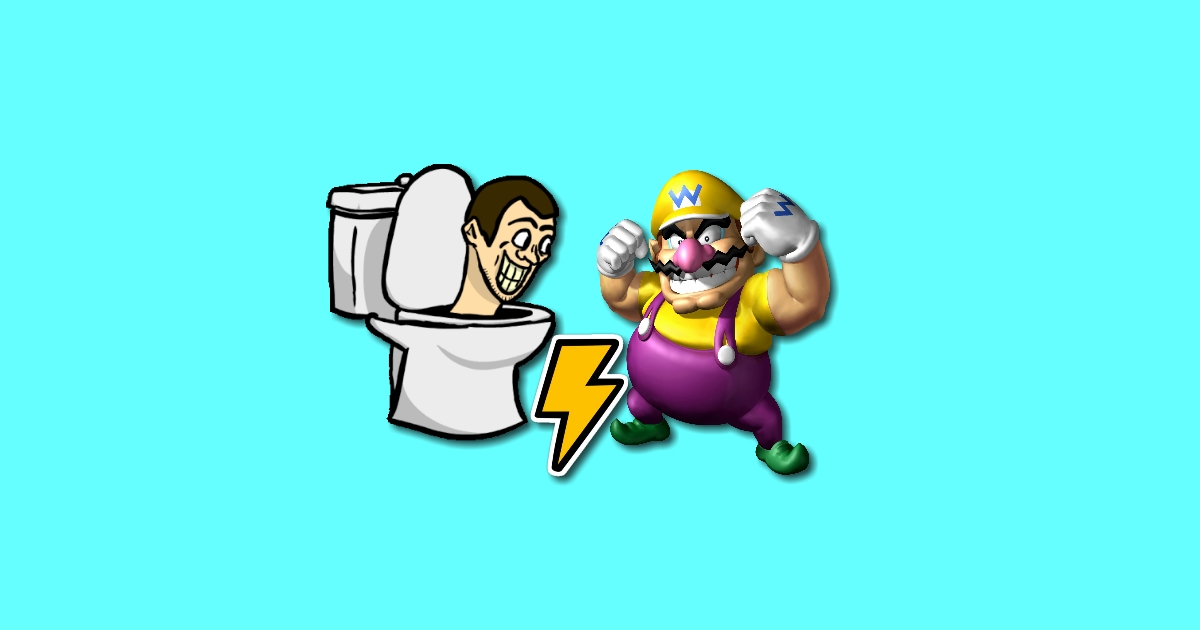 Image Skibidi Toilet vs Wario