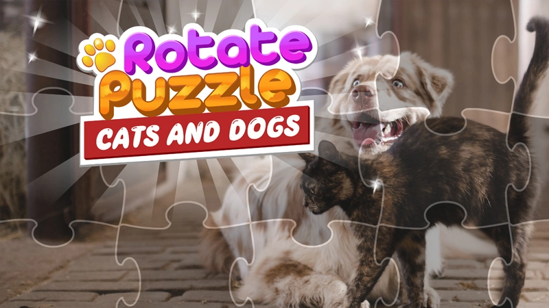 Image Rotate Puzzle - Cats and Dogs